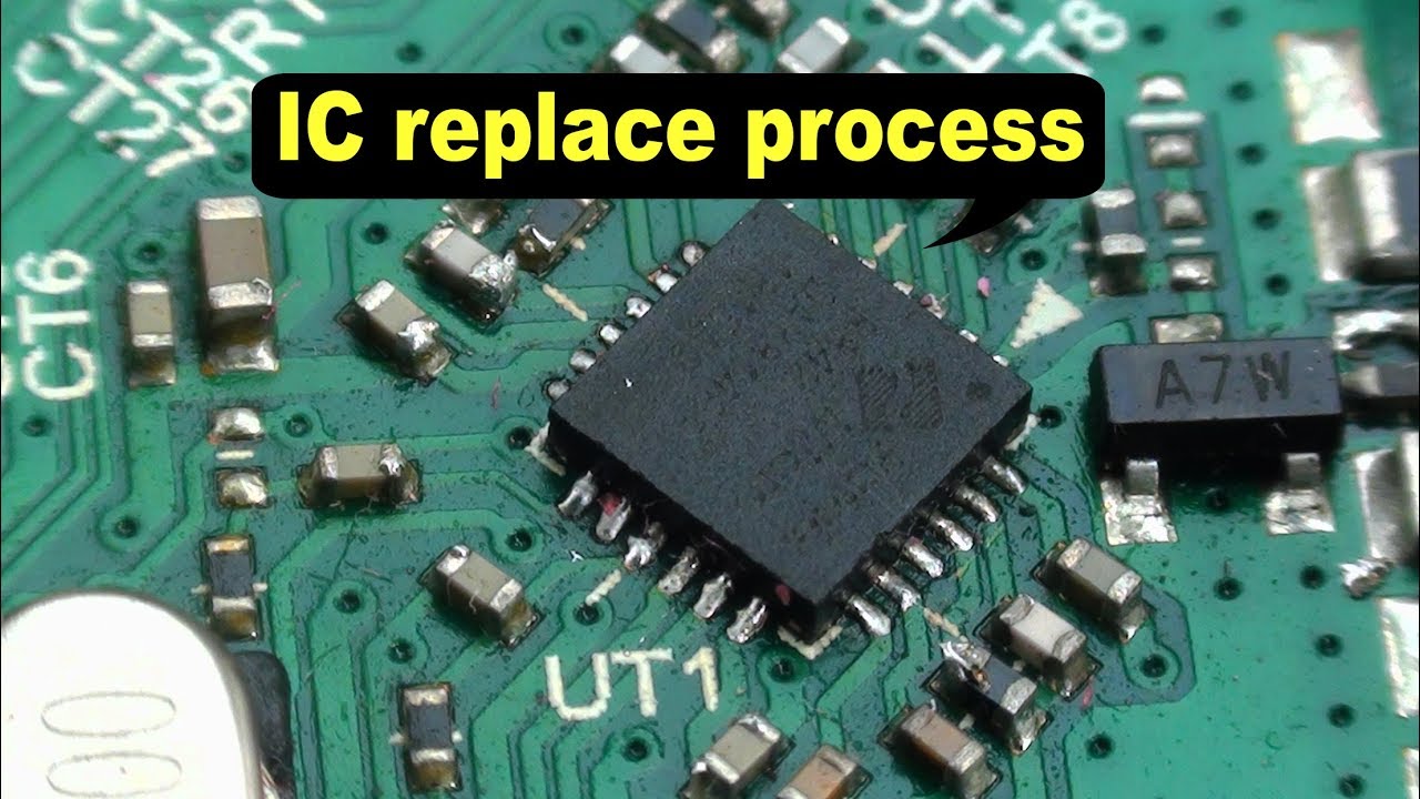 How to replace RF IC from LED TV's Motherboard.