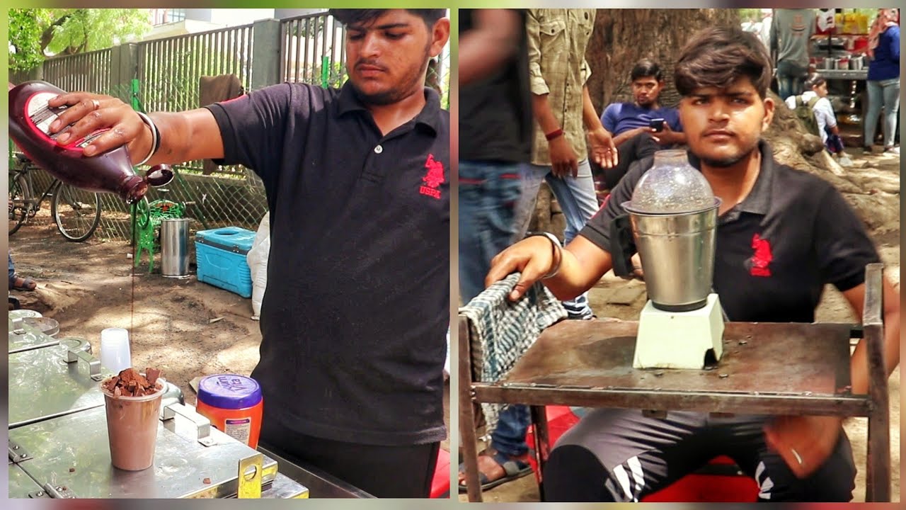 Handheld Mixtures Making Tasty Shakes | 4 in 1 Coco Milkshakes | Bornvita Coco | Indian Street Food