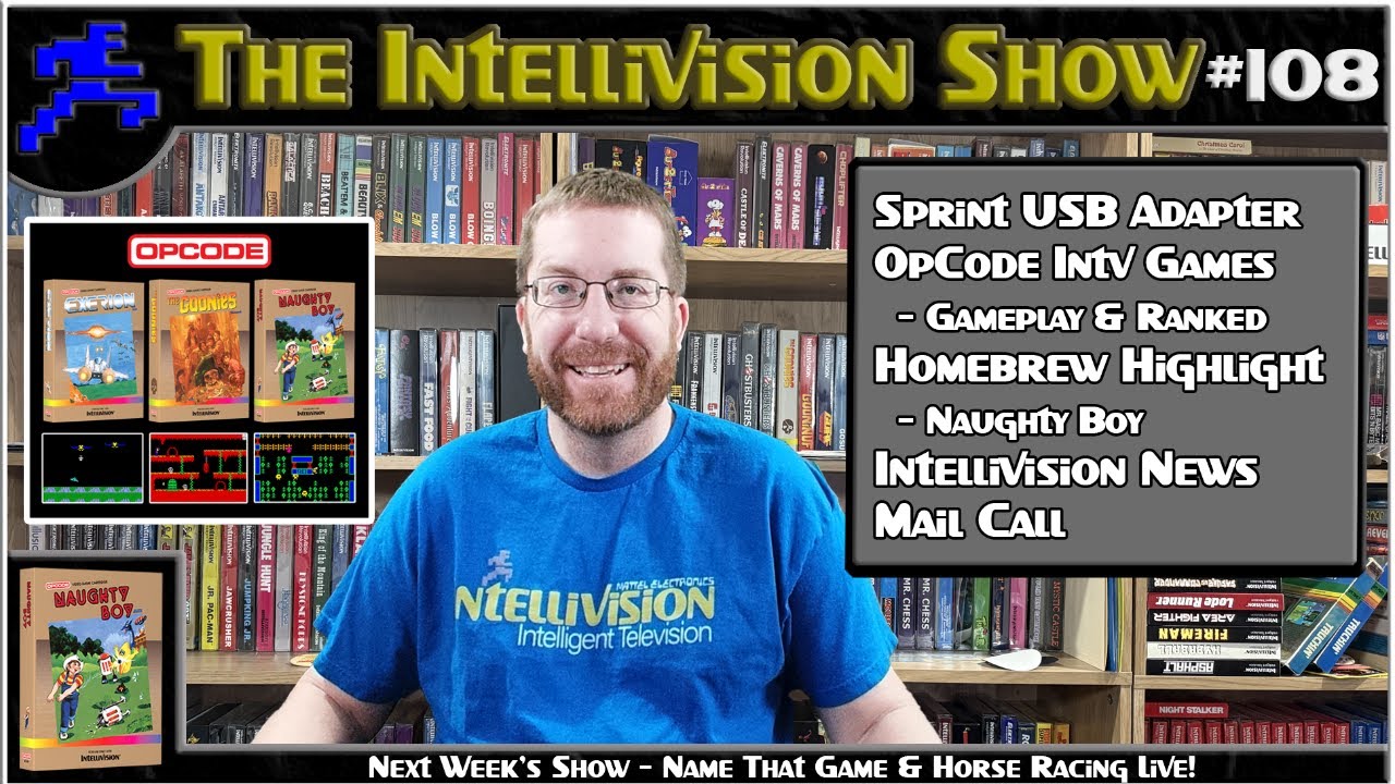 Intellivision Show #108: Sprint USB Adapter, OpCode Intellivision Games & Ranked, News & More!