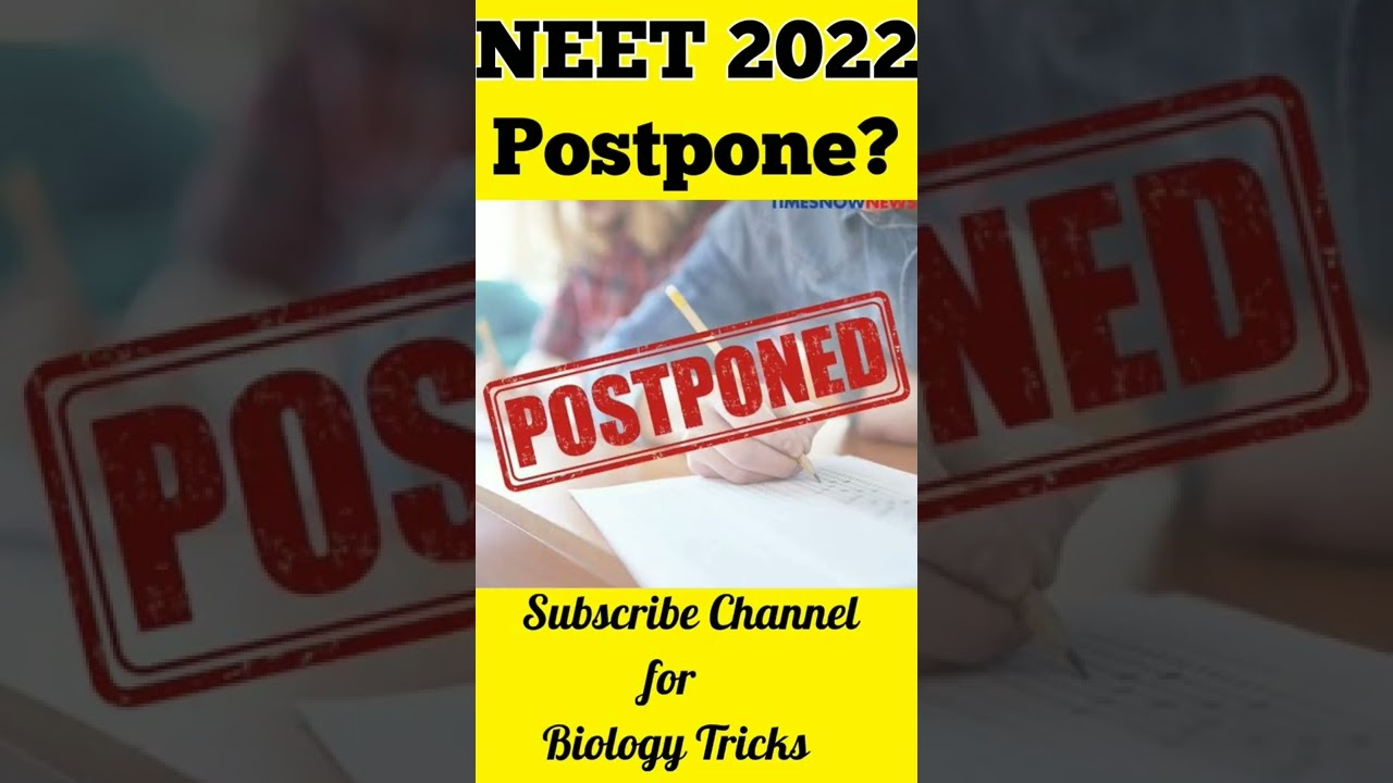 NEET 2022 POSTPONED☑️