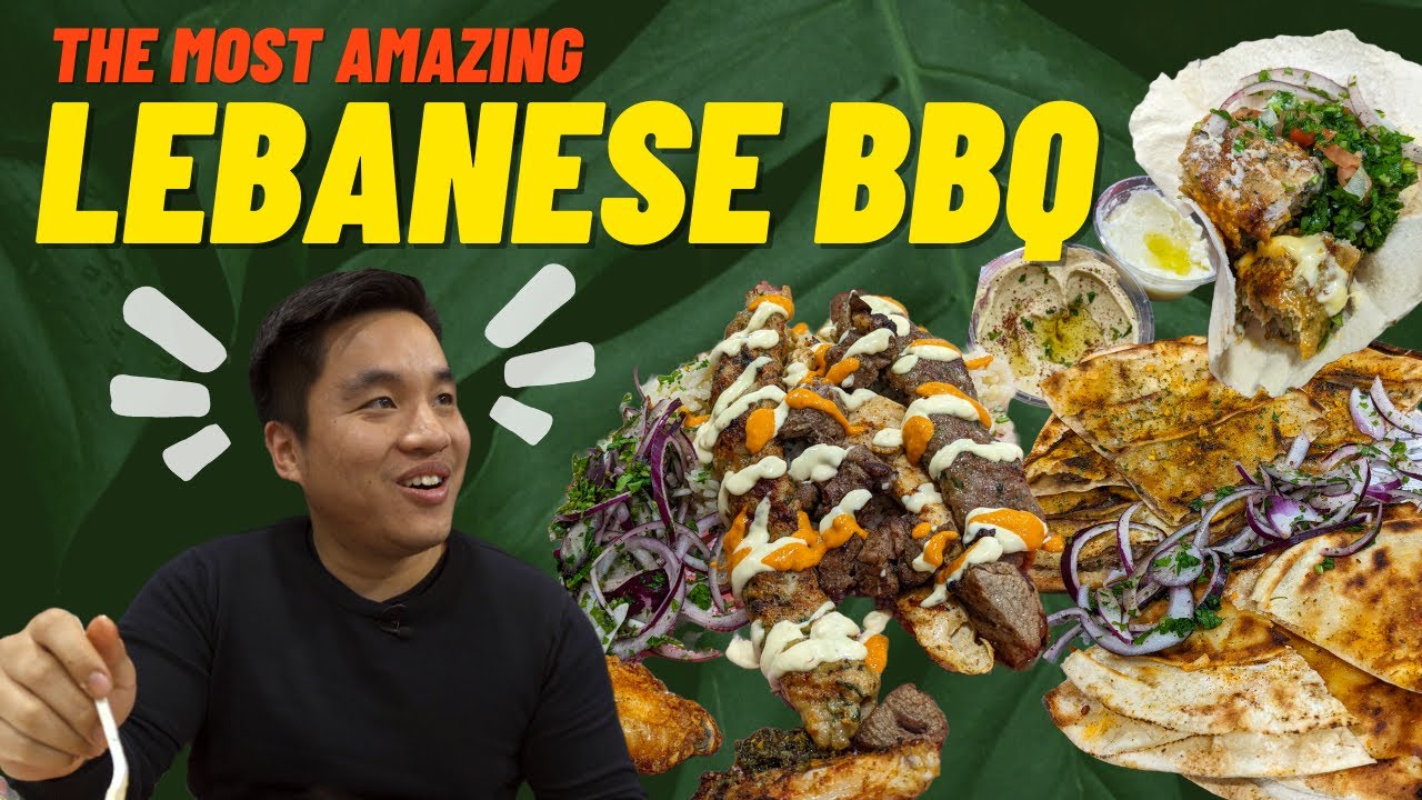 INCREDIBLE LEBANESE BBQ MEAT SKEWERS at Cedar Wrap, Bankstown | sydney middle eastern food vlog tour