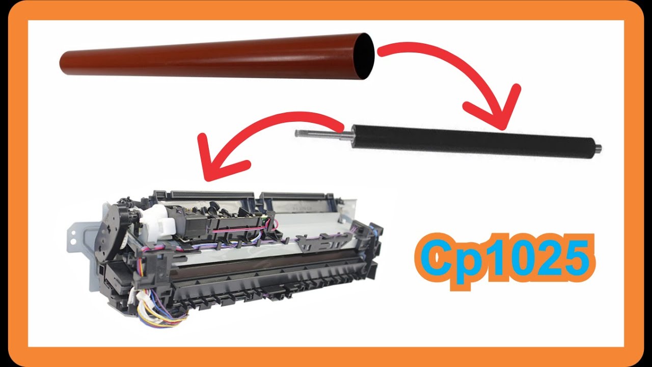 Como trocar a Película e Rolo do Fusor Impressora hp CP1025