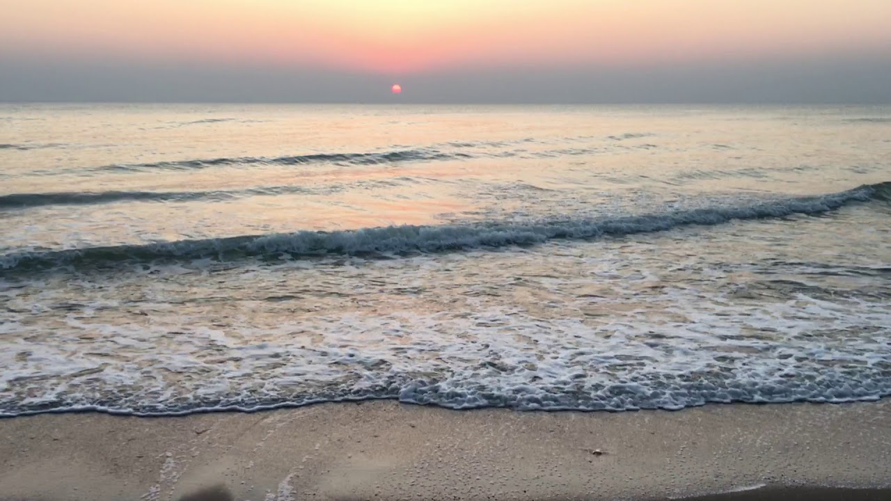 Thai sunrise in Cha Am Thailand