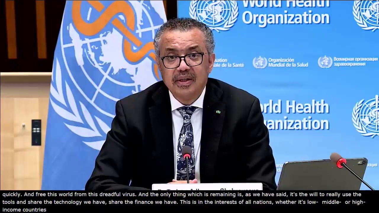 Media briefing on COVID-19 and vaccine equity