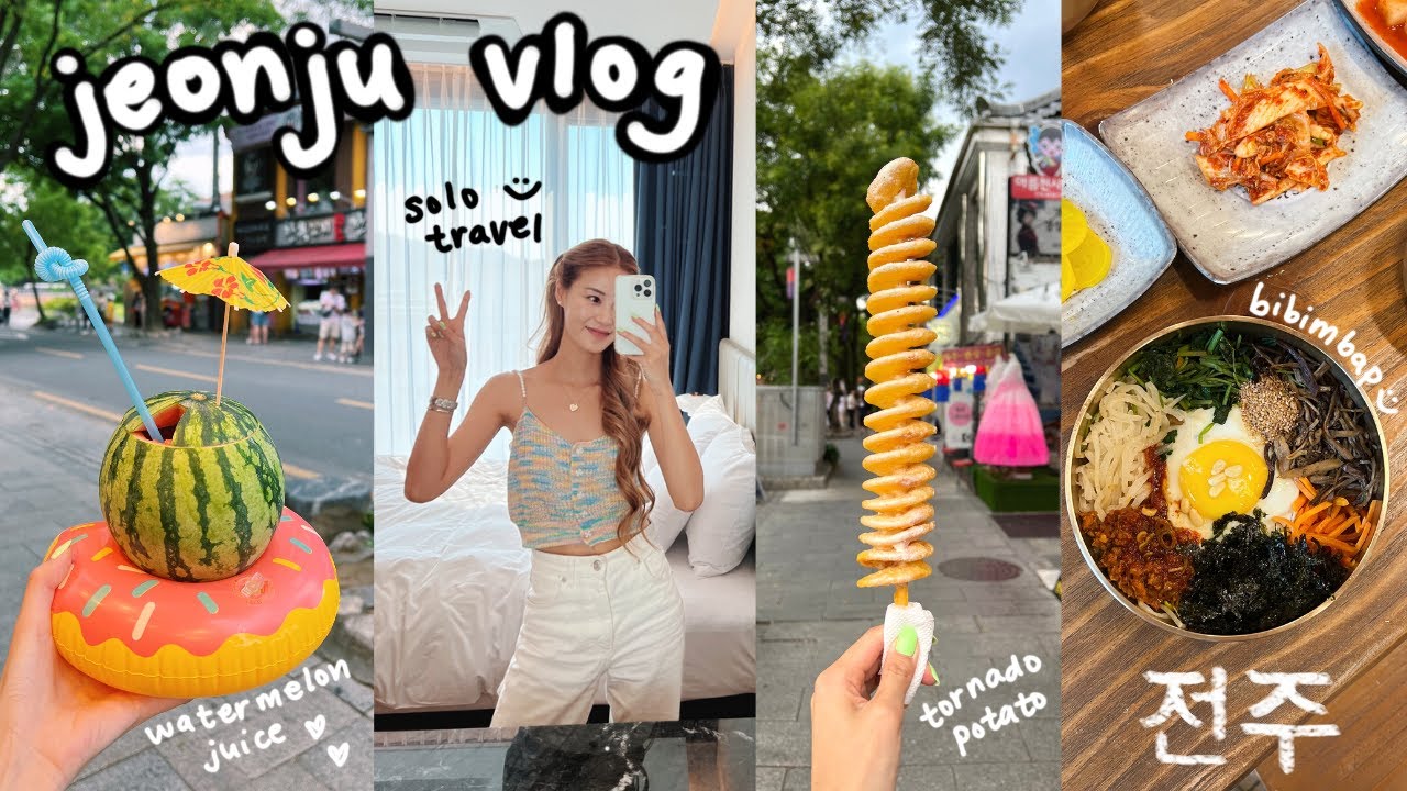 solo travel in korea 🇰🇷 jeonju hanok village, korean street food, cafe hopping, foot bath massage