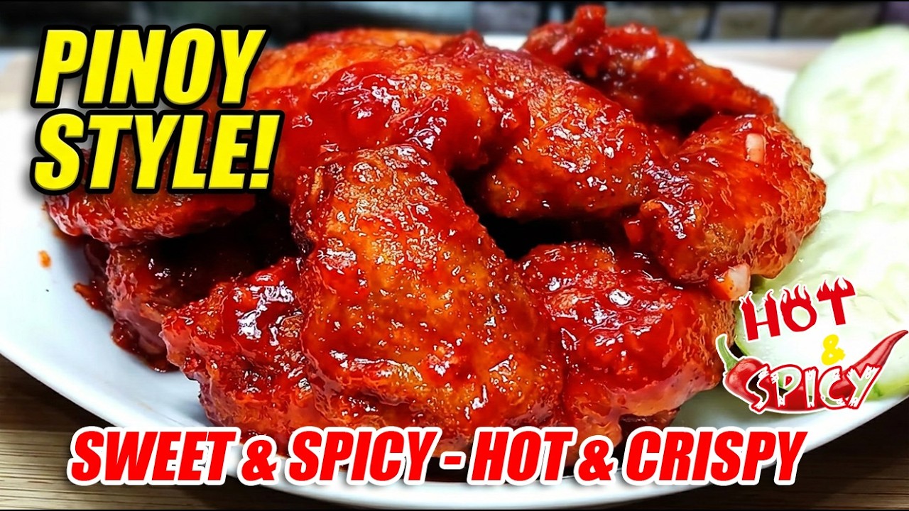BUFFALO WINGS 🔥🍗 | Crispy, Sweet & Spicy Chicken Wings Recipe You’ll Love! 😋 | Easy Pinoy Style