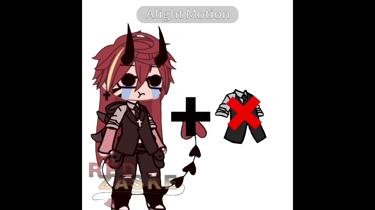//RED + SEM CAMISA// #gachacomunidade #gacha #gachalife