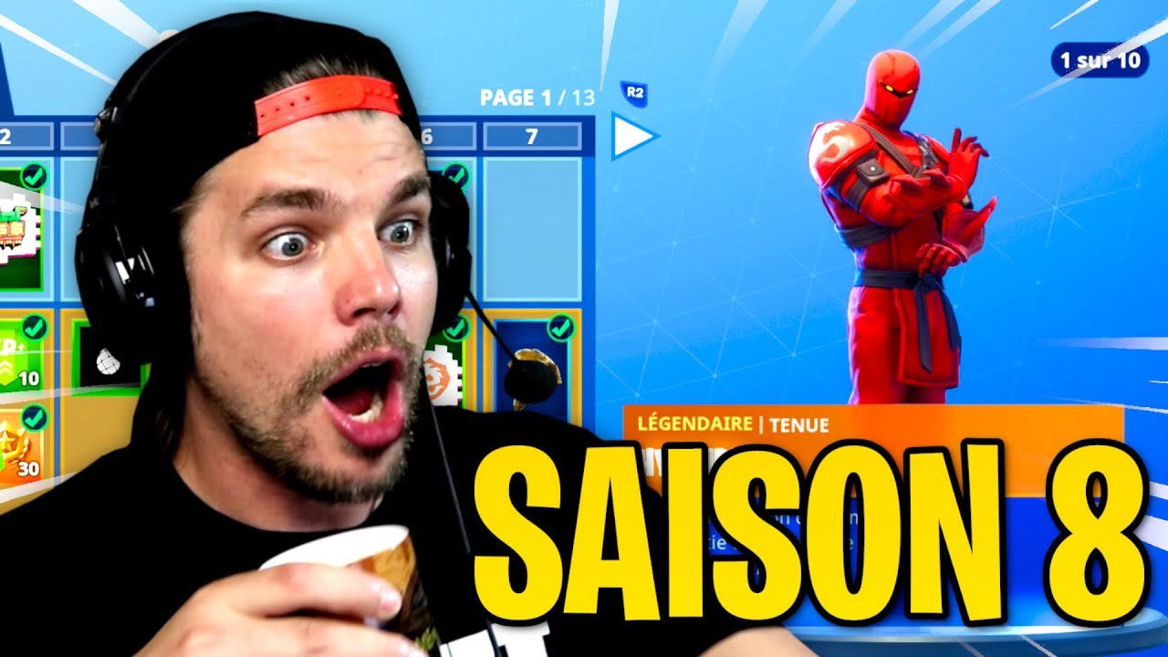 LES NOUVEAUX SKINS DE LA SAISON 8 DE FORTNITE !! (Passe de Combat)