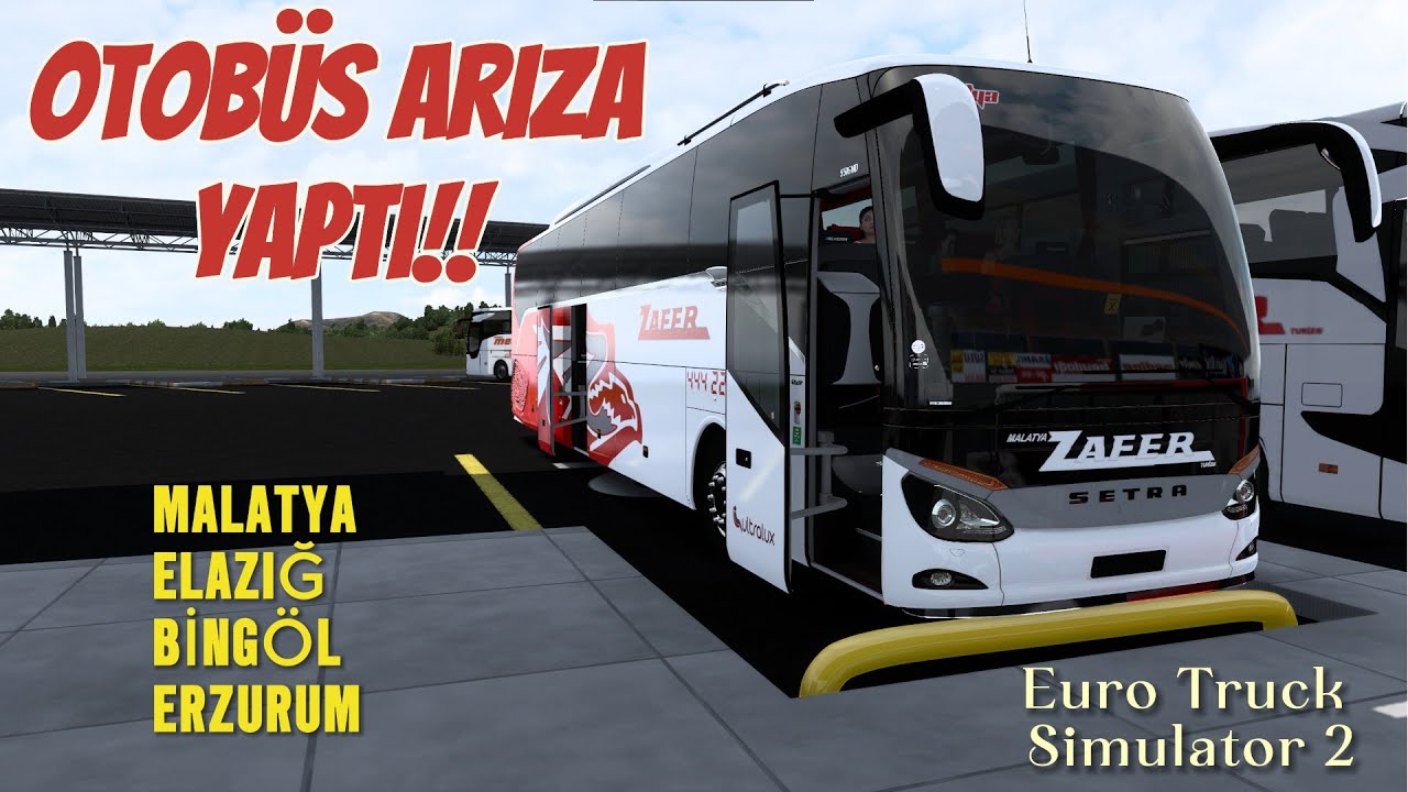OTOBÜS ARIZA YAPTI! YOLDA KALDIM! RÖTARLI SEFER #ets2