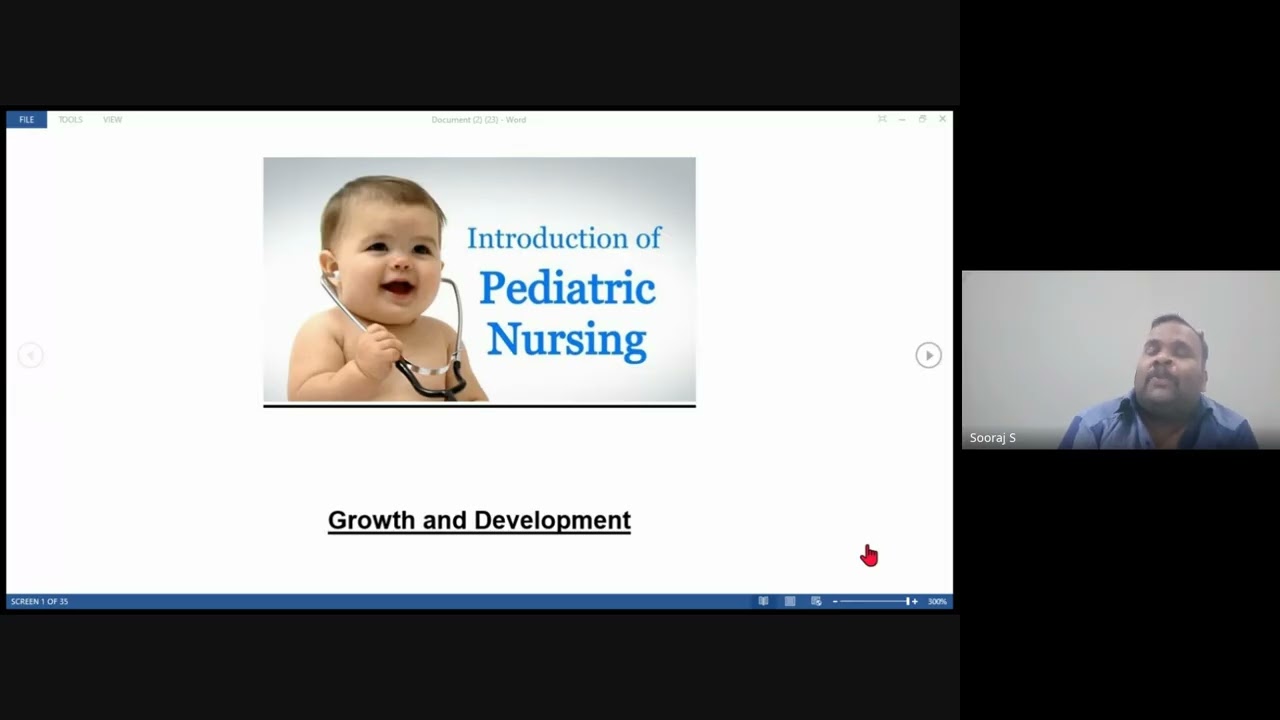 PEDIATRIC NURSING INTRODUCTION 
