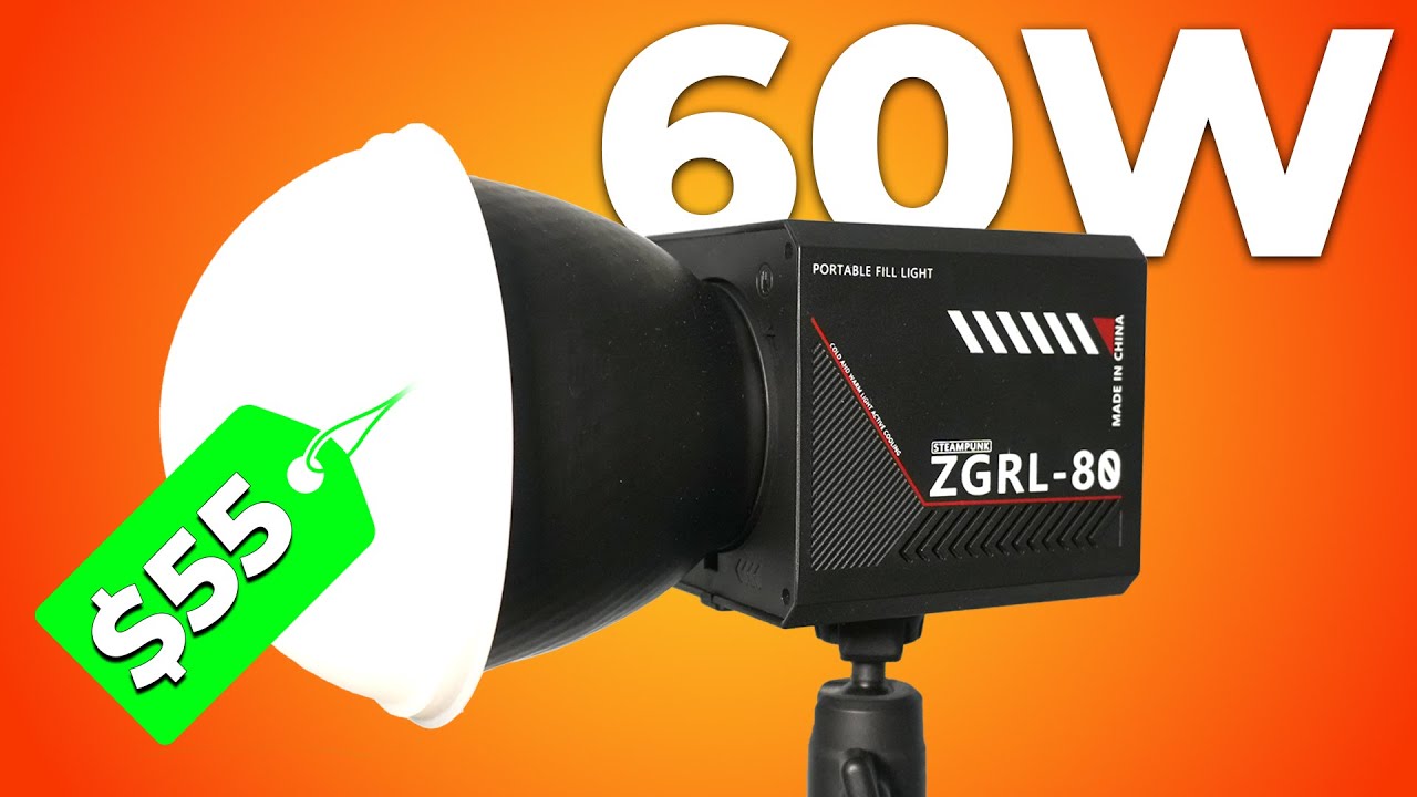 60W COB LIGHT obzor | Budjetli chiroq haqiqatan ham kuchlimi? Steampunk ZGRL-80