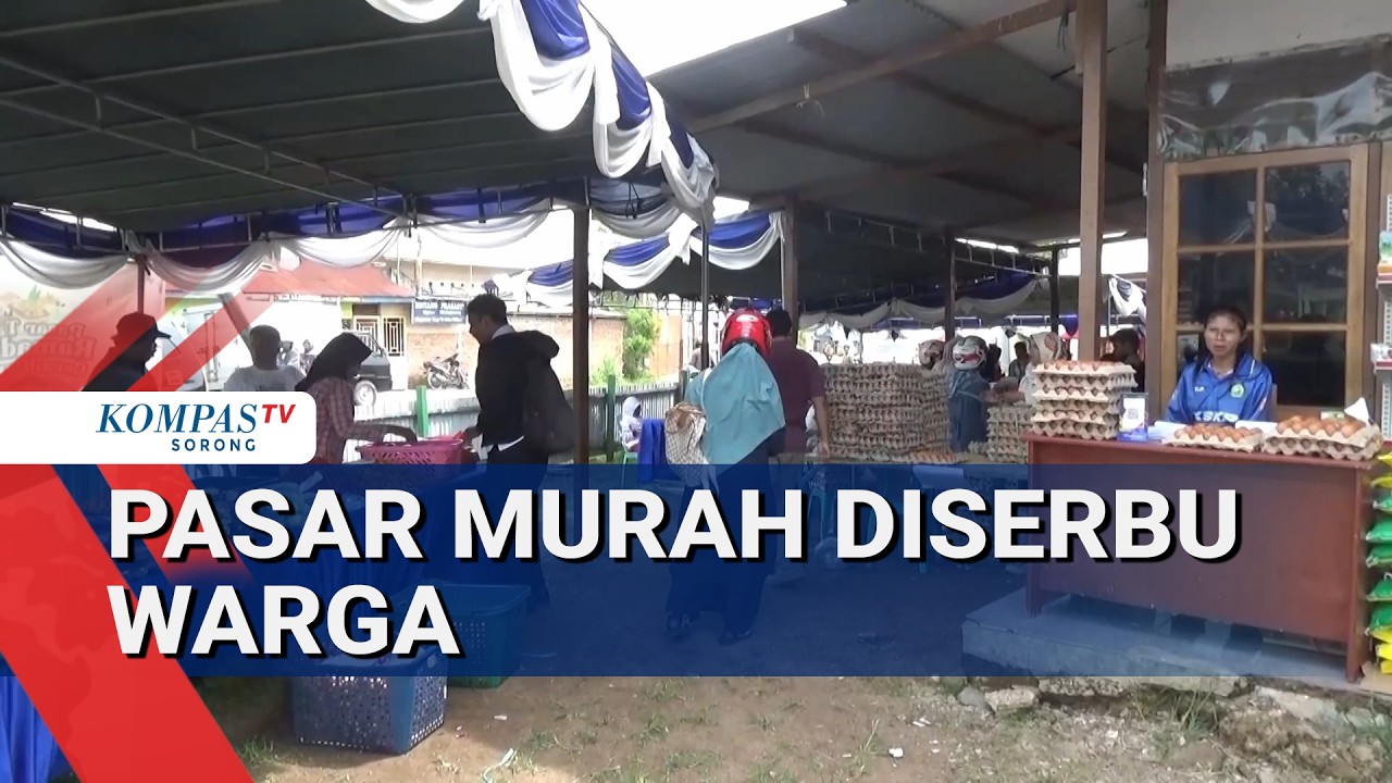 Harga Terjangkau Warga Merauke Antusias Serbu Pasar Murah