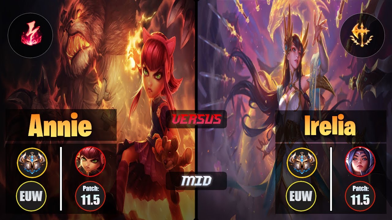 Challenger ANNIE [Electrocute] (Mid) VS  IRELIA - Challenger EUW Patch 11.5
