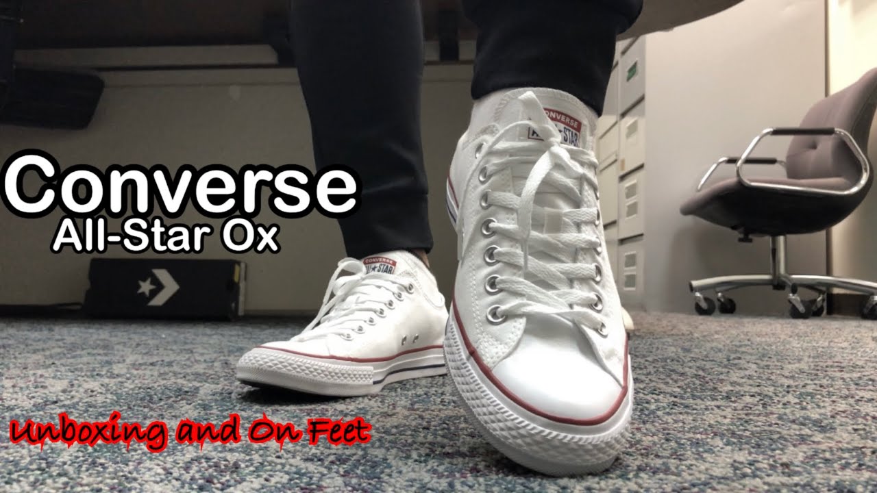 Converse All Star Ox Low Optical White | Unboxing and On Feet | Azo Edition