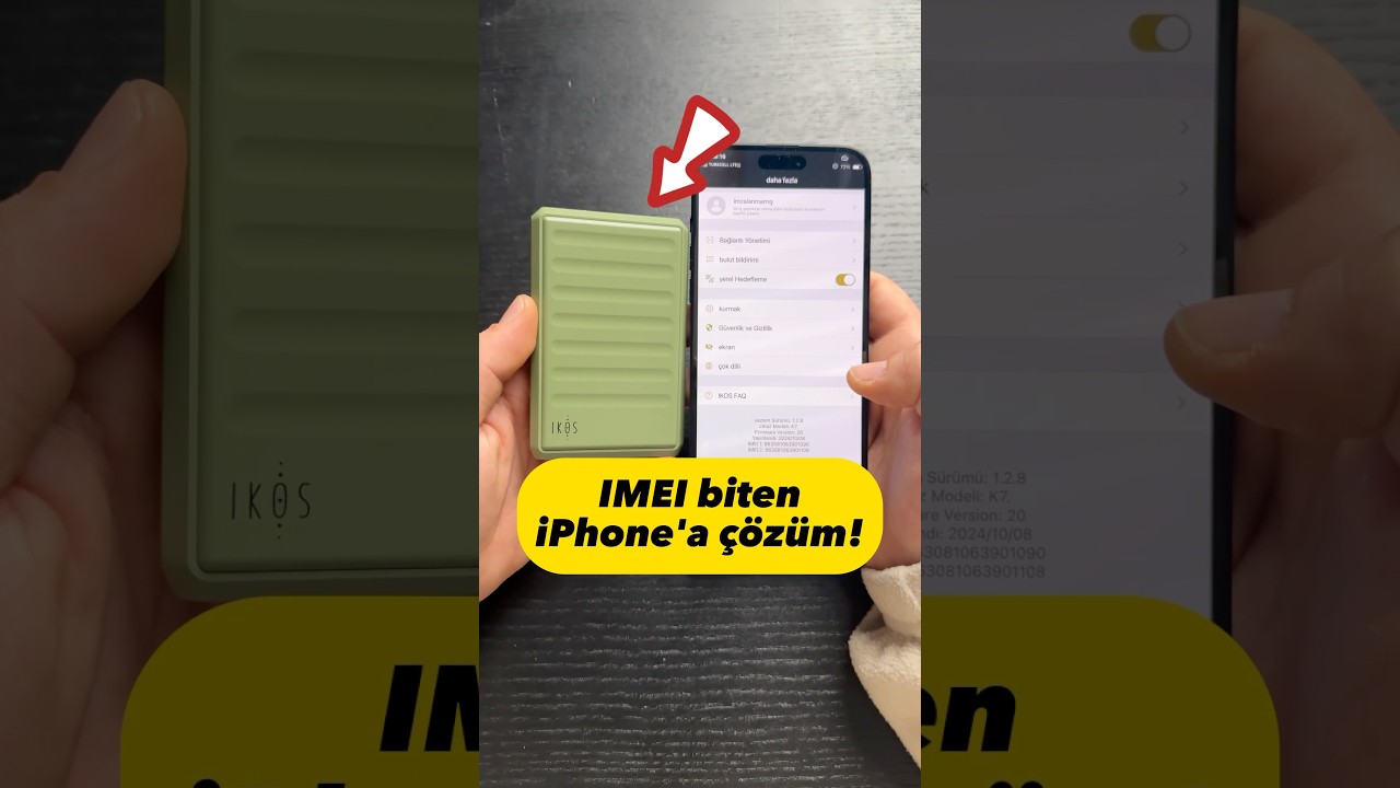 IMEI biten iPhone'u kurtardım!