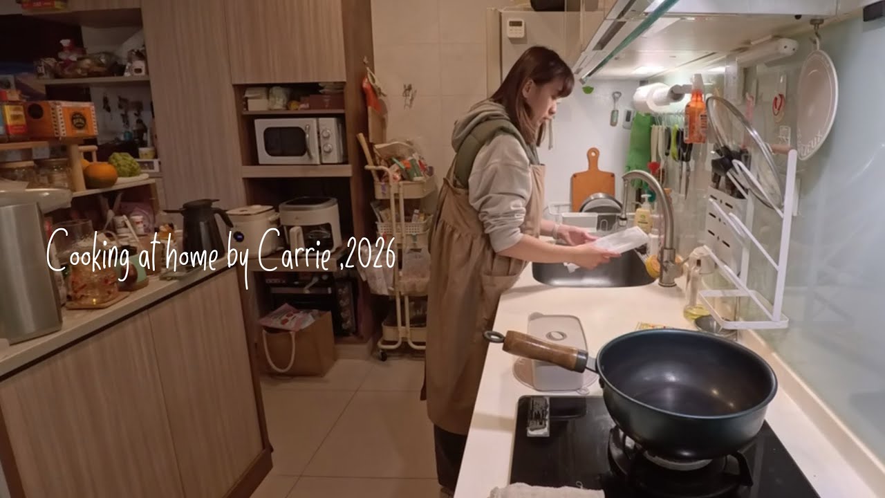 Cooking at home｜家常料理分享｜咖喱、肉味噌、豆乳味噌湯麵· January 2026｜Carrie’s vlog