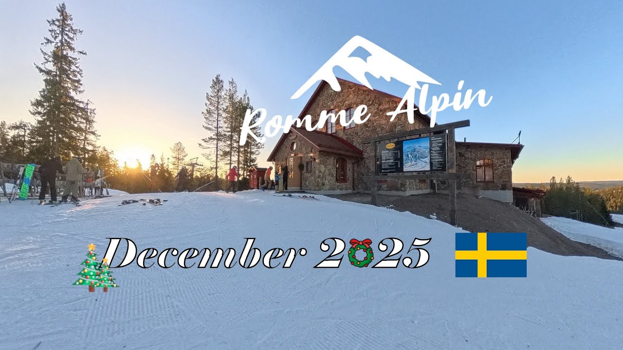 Romme Alpin, Sweden, December 2025 | Green 25 Hemv&auml;gen | Red 8 Ravinen | Blue 3 Bumerangen
