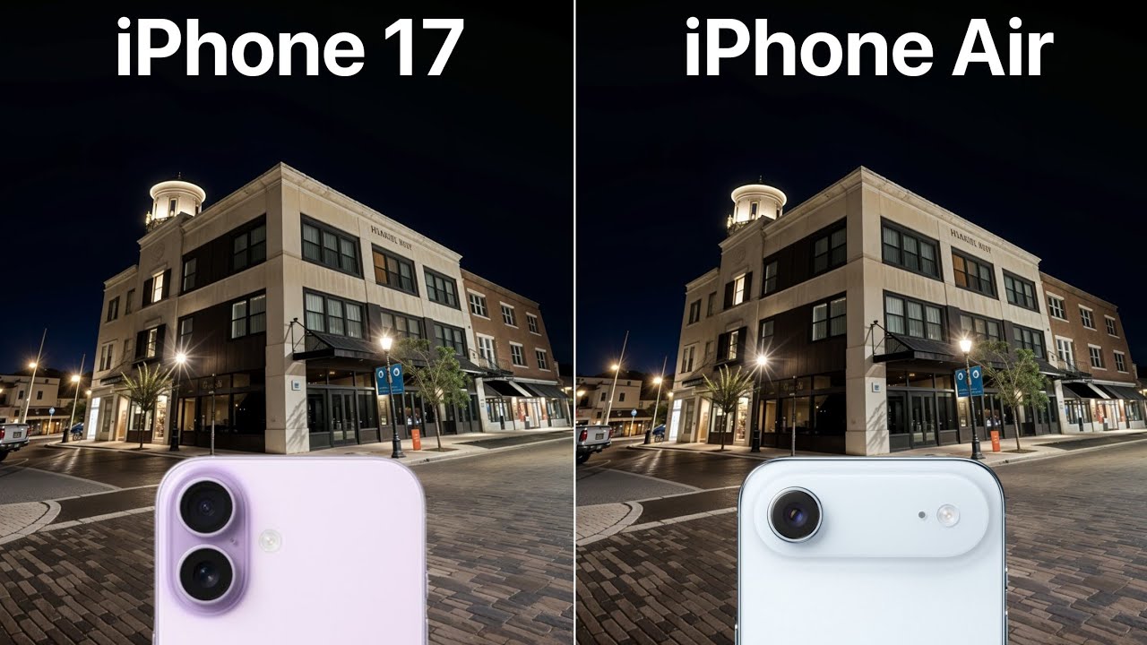 iPhone 17 VS iPhone Air Camera Test Comparison