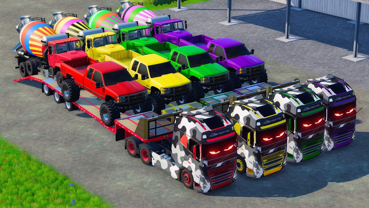 Transporting HUGE Mixer Trucks with Powerful MAN Trucks! 🚚💪 | Farming Simulator 22 #121