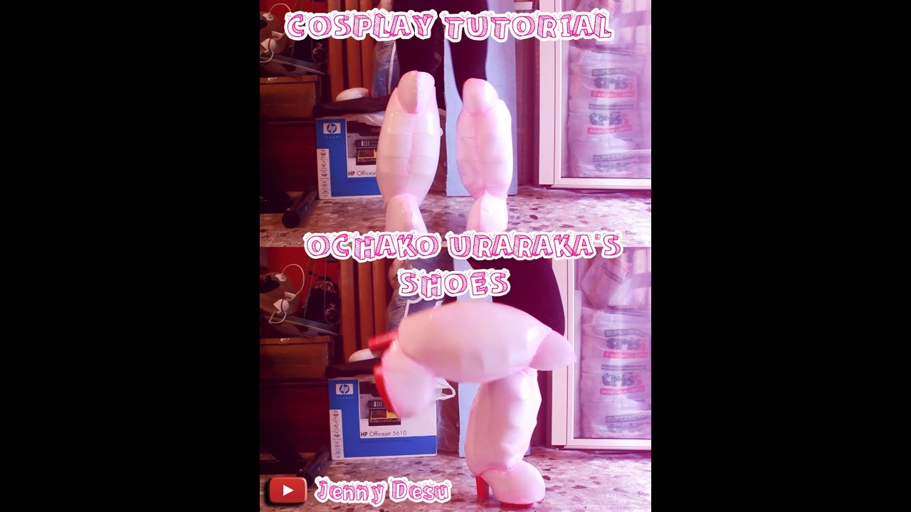 COSPLAY TUTORIAL- Ochako uraraka's shoes (sub ITA/ENG)