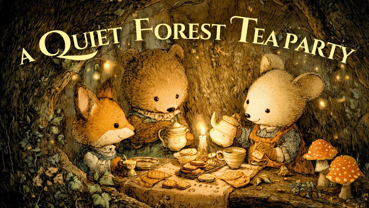 【Celtic Music】Little Friends Gather on a Quiet Night｜A Small Tea Party Deep in the Forest