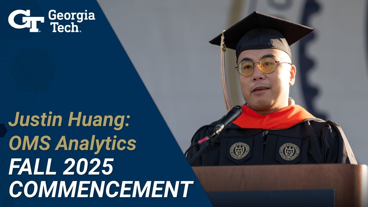 OMS Analytics Graduate Delivers Fall 2025 Commencement Address