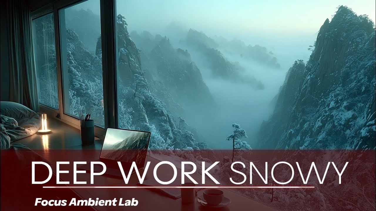 Winter Morning Study Music | Deep Focus Ambient for Peaceful Work