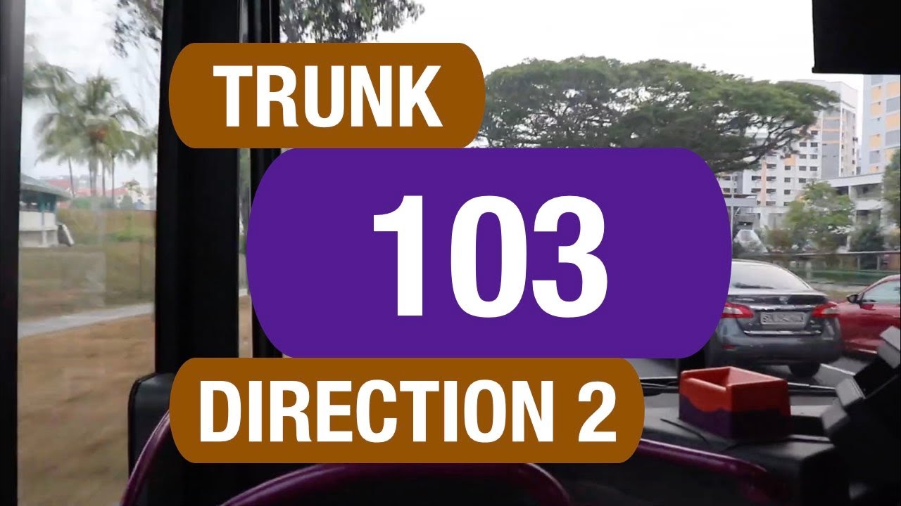 SBS Transit Trunk 103 (Direction 2) | Bus Service Route Visual