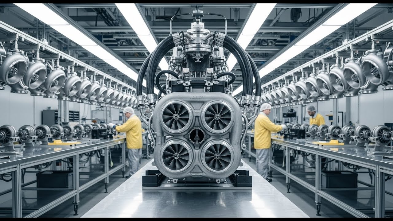 Inside the Bugatti Factory–(Full Process)How a Million-Dollar W16 Powertrain Is Made#engineering