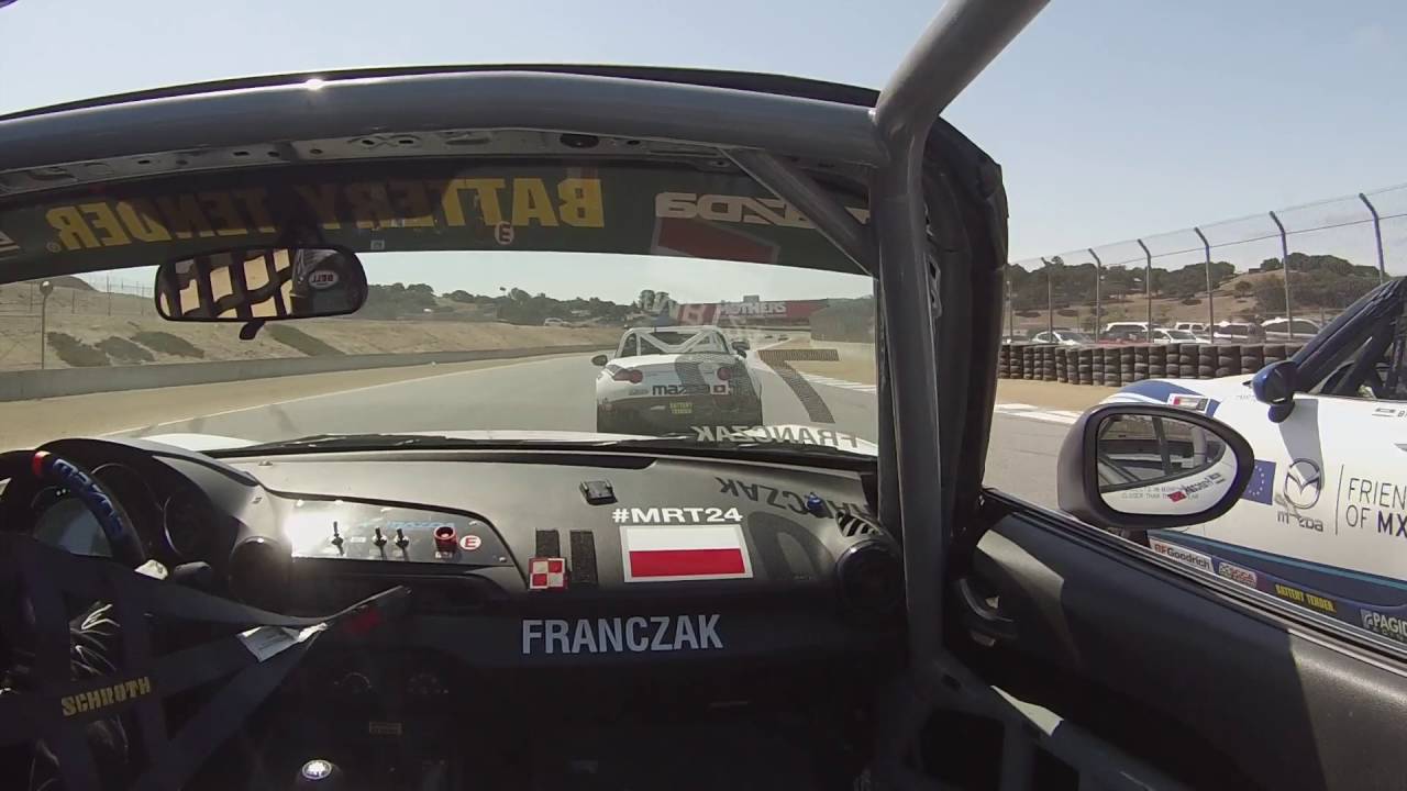 Global MX 5 Invitational Race at Mazda Raceway Laguna Seca ONBOARD | Kamil Franczak