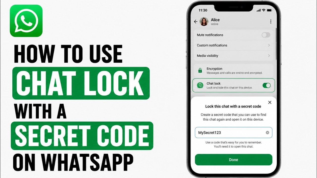 How to use chat lock with a secret code on WhatsApp - 2026 Update