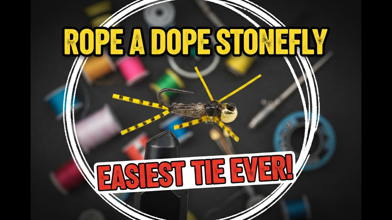 Rope-a-Dope Stonefly Fly Tying Tutorial | Heavy Stonefly Nymph for Big Trout (Quick Tie)