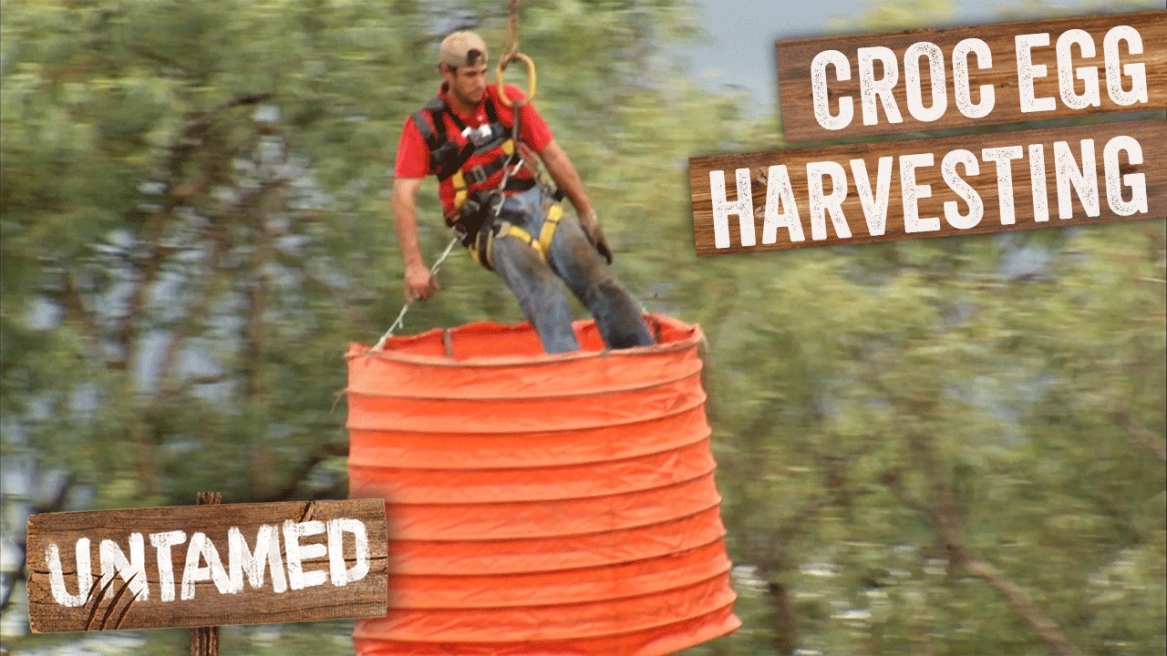 Crocodile Egg Hunter Dangling From Helicopter | Keeping Up With The Joneses
