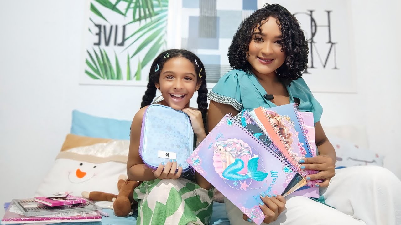 Material escolar 2026 - Gravei a reação da minha filha vendo o material que vai usar no 4° ano