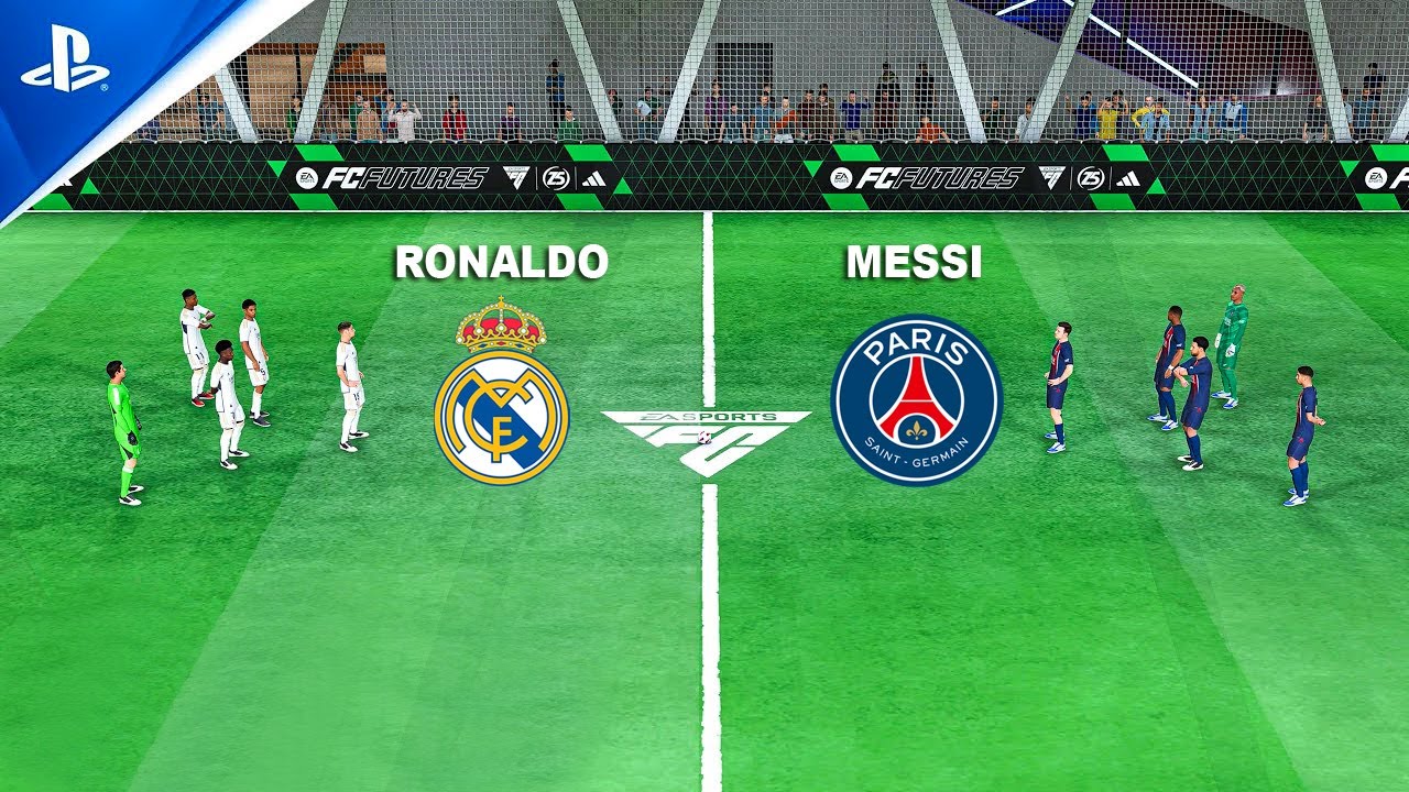 FIFA VOLTA - RONALDO, MESSI, NEYMAR SALAH, MBAPPE, GARNACHO, VINI JR ALL STARS | REAL MADRID VS PSG