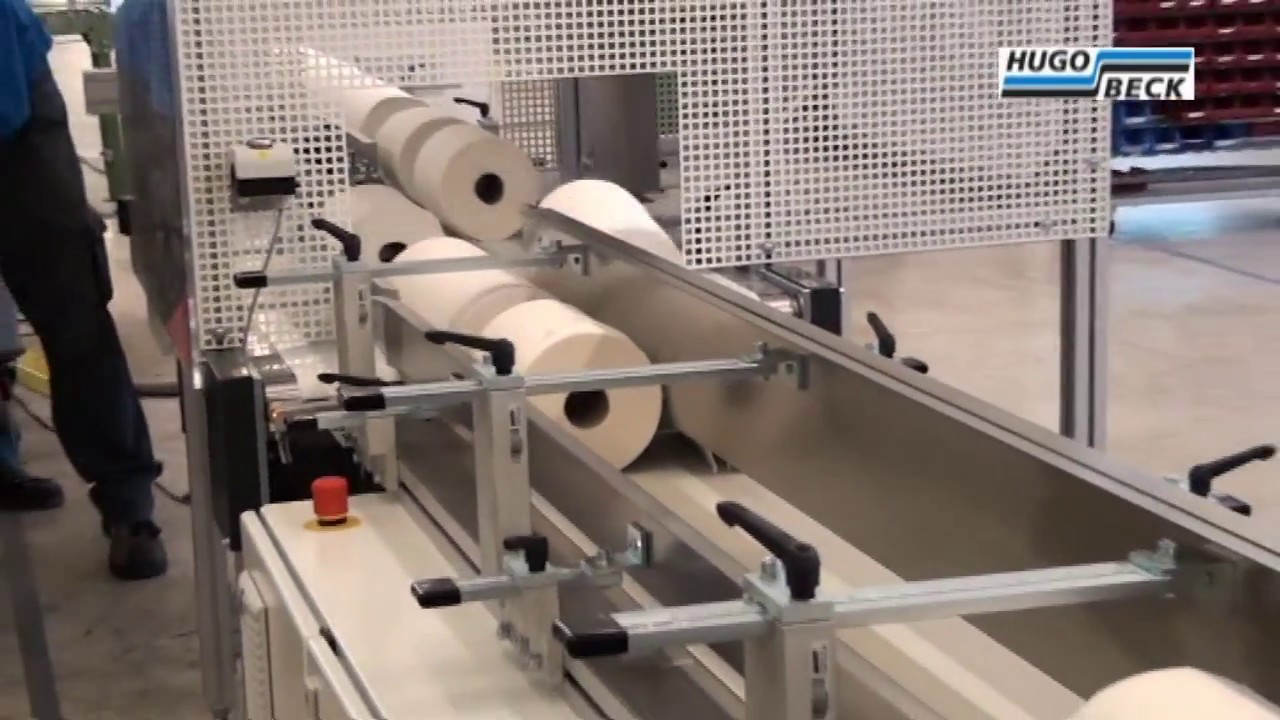 Hugo Beck - Shrink wrapping of tissue rolls in double packs