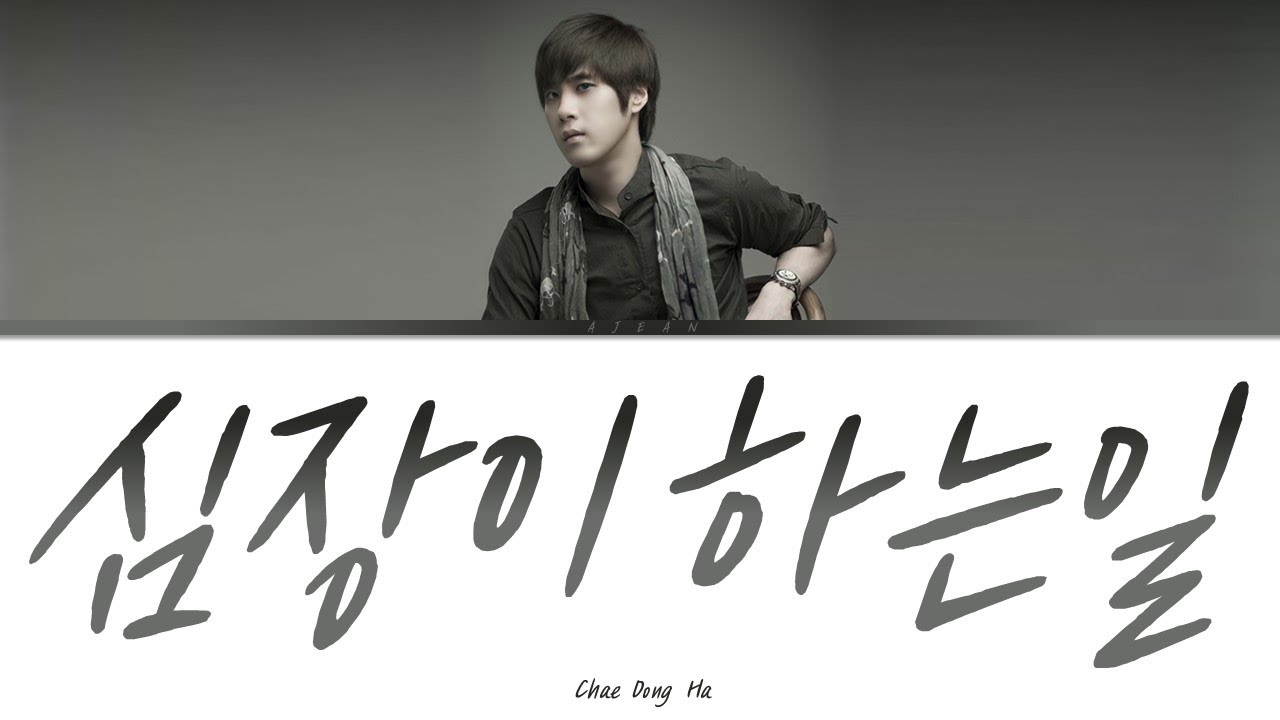 채동하 - 심장이 하는일 가사 / Chae Dong Ha - That Heart Lyrics