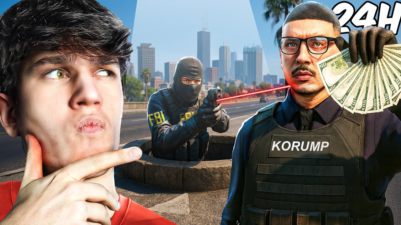 Spędziłem 24h jako ŁOWCA POLICJANTÓW!🔪