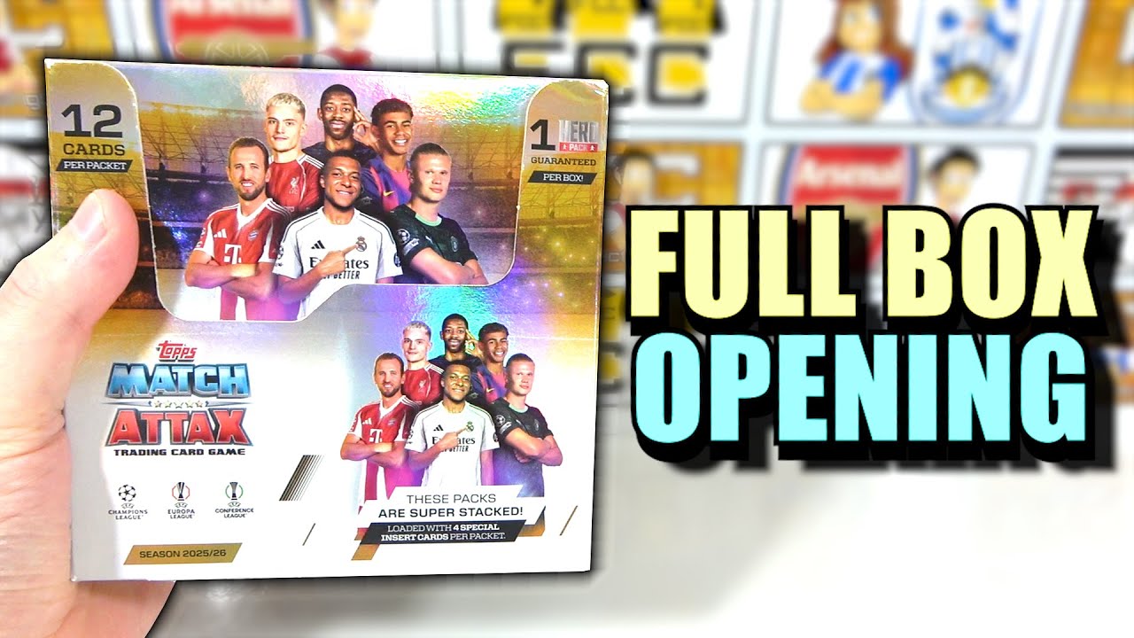 OPENING a FULL BOX of MATCH ATTAX 2025/26 Collection | Hero Pack | *EPIC* BOX BREAK