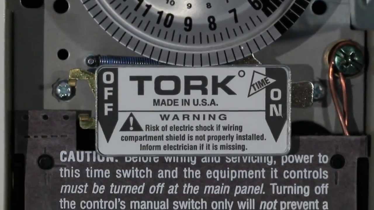 Tork 1101 24 Hour Timer Switch Wiring for 120 Volts
