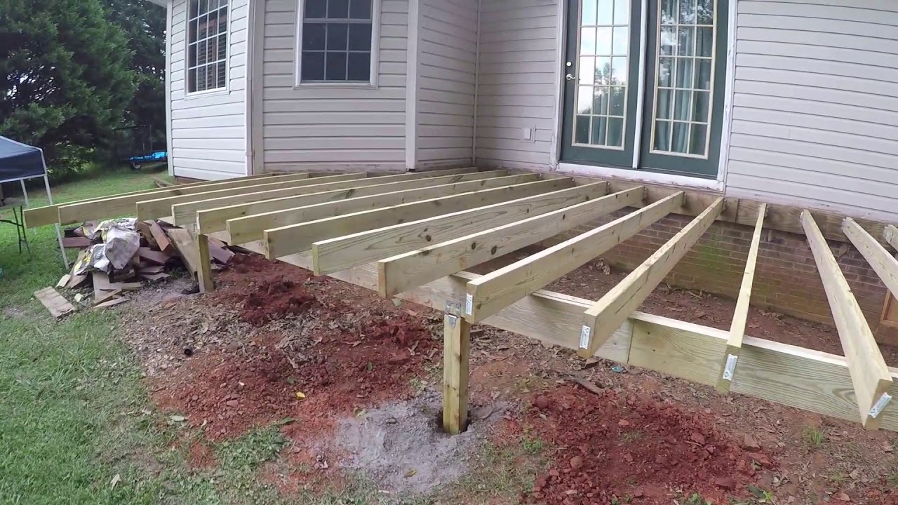 Wooden deck rebuild