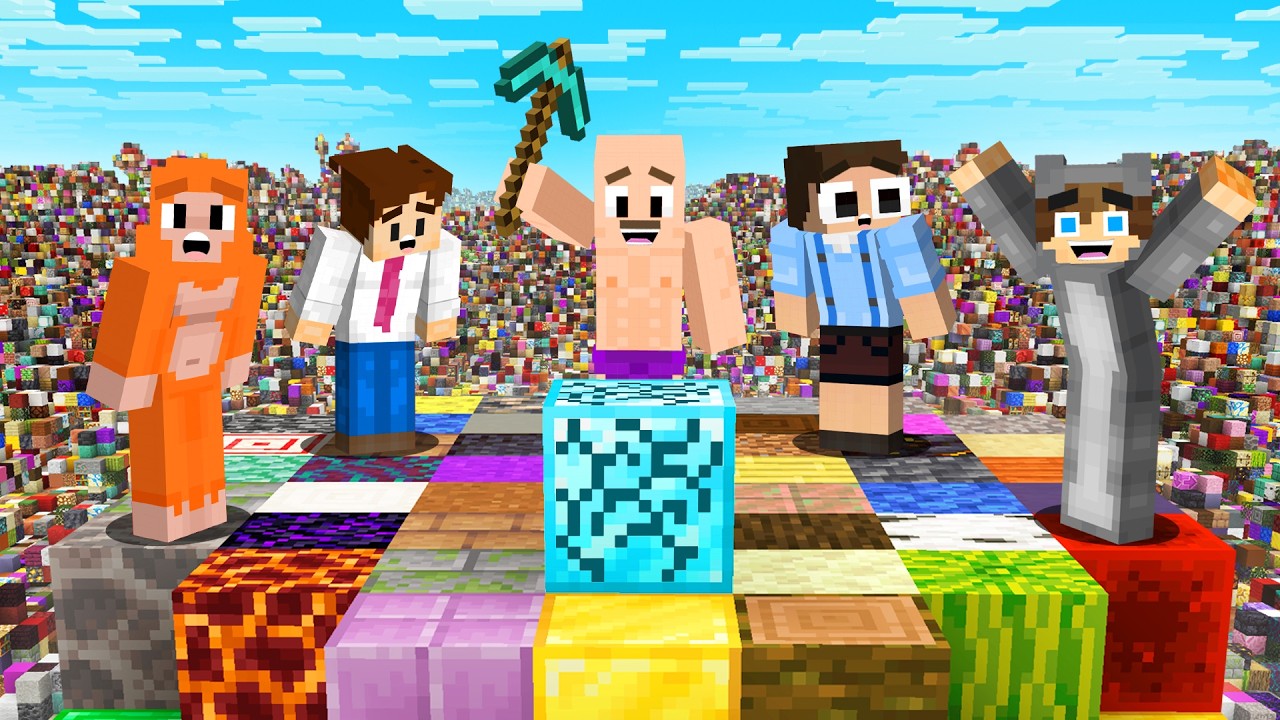 Minecraft, but Every Block is Random!