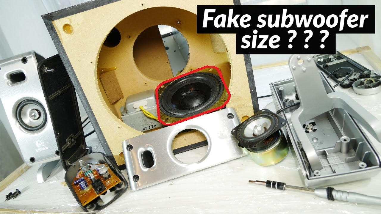 Look inside Logitech Z3e 2.1 speaker system - What's Inside?