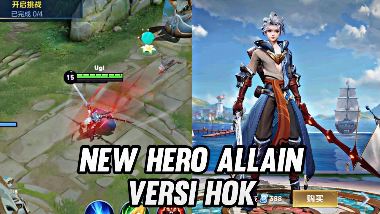 NEW HERO ALLAIN VERSI HONOR OF KINGS | AOV X HOK - HONOR OF KINGS