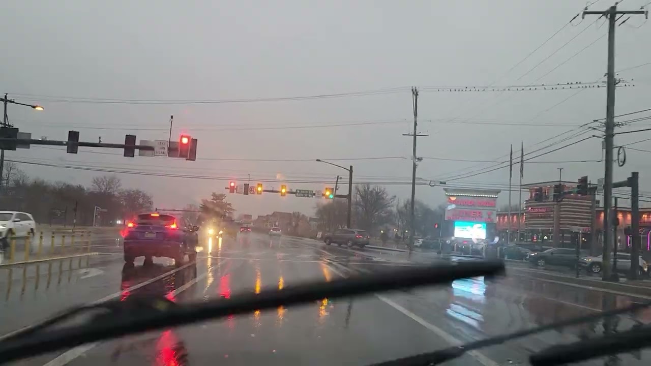 Heavy rain day in Pennsylvania 