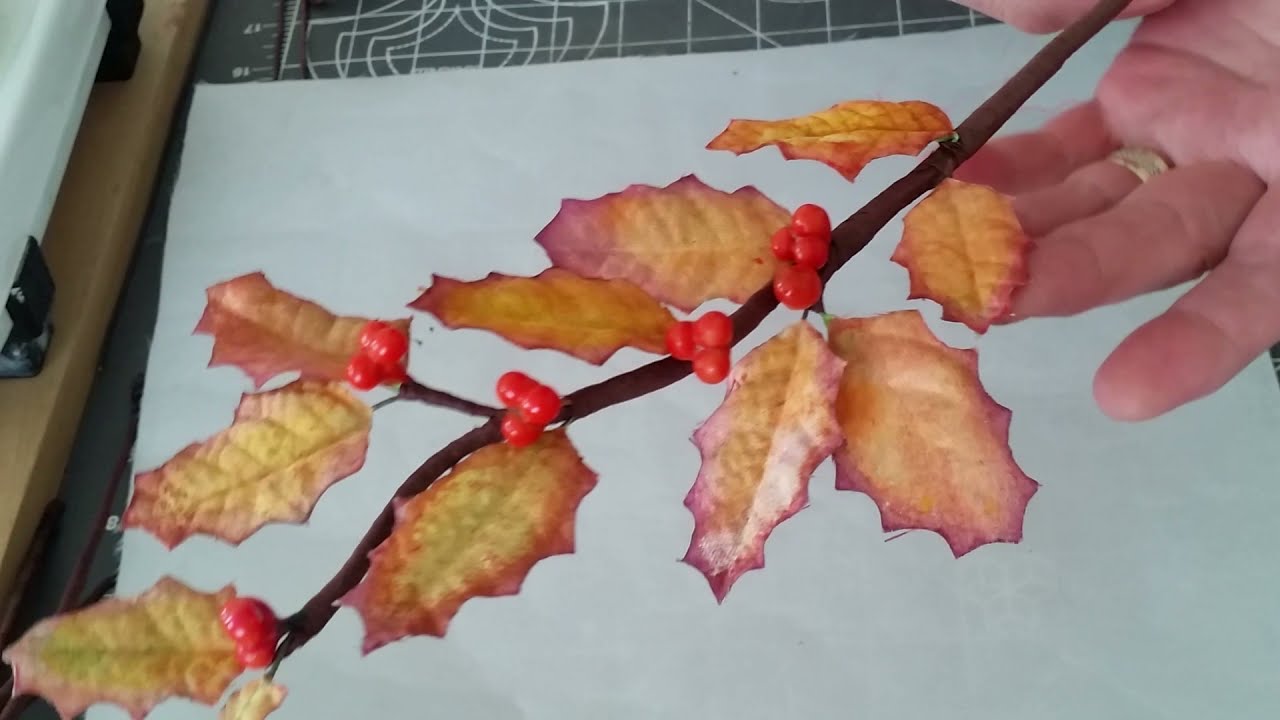 Kumaş çiçek ,Yılbaşı çiçeği yapımı