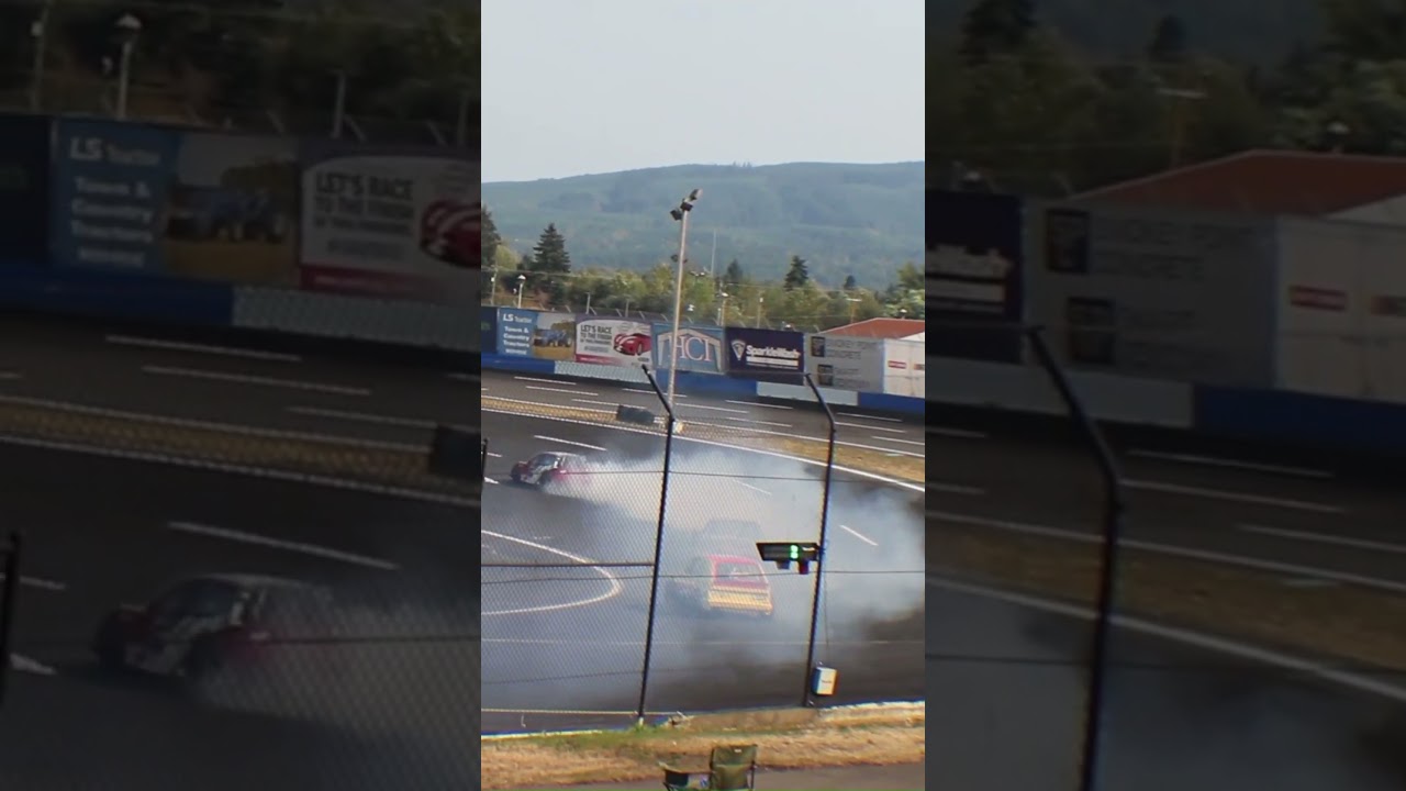 Blowing up! #stockcars #shorttrack #shorttrackracing #ministock