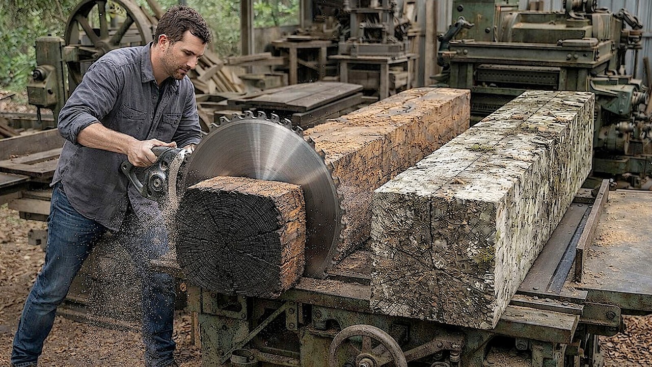 Watch This Guy Transform Old, Stiff, Rotten Pieces Of Wood Into Incredibly Valuable Furniture
