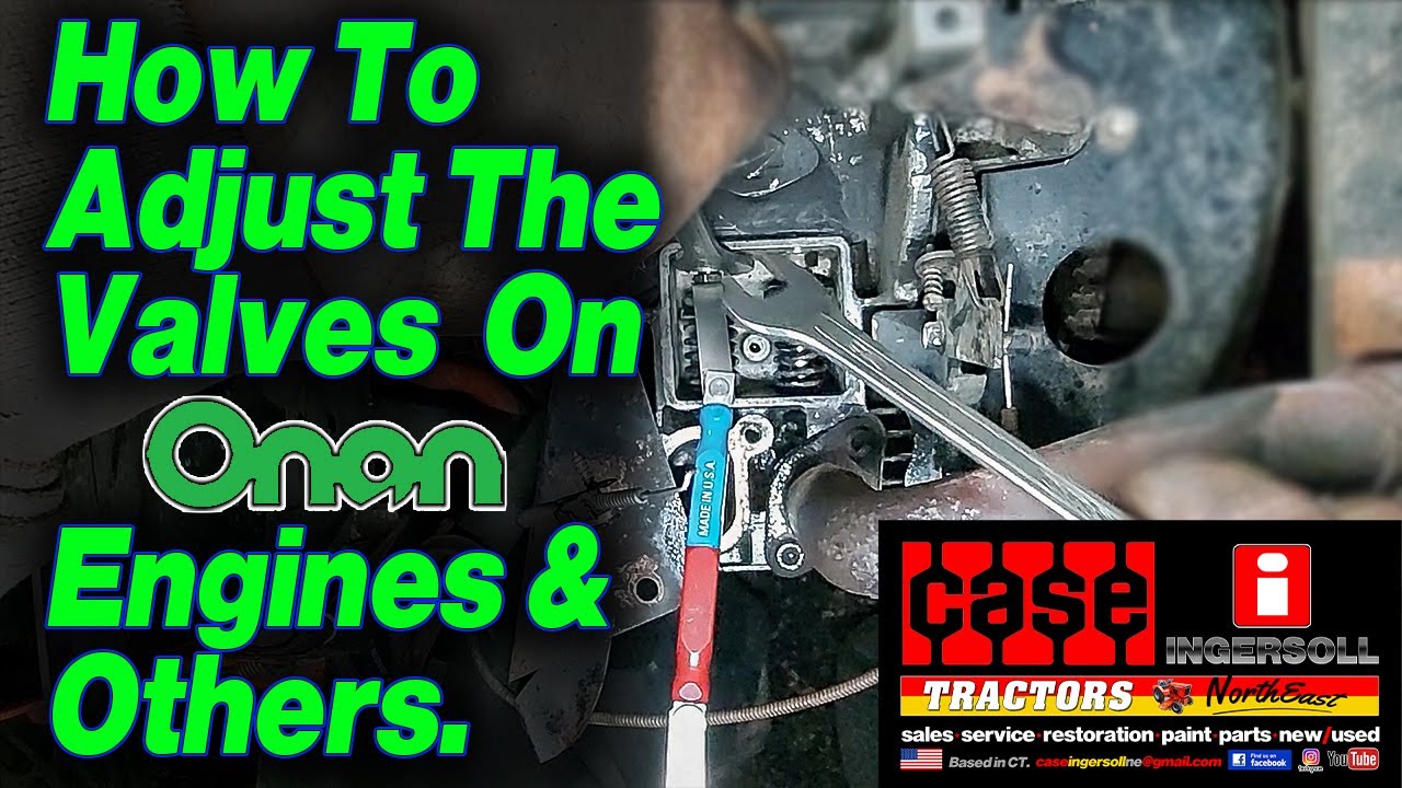 How to Adjust the valves on a ONAN Small Engine.