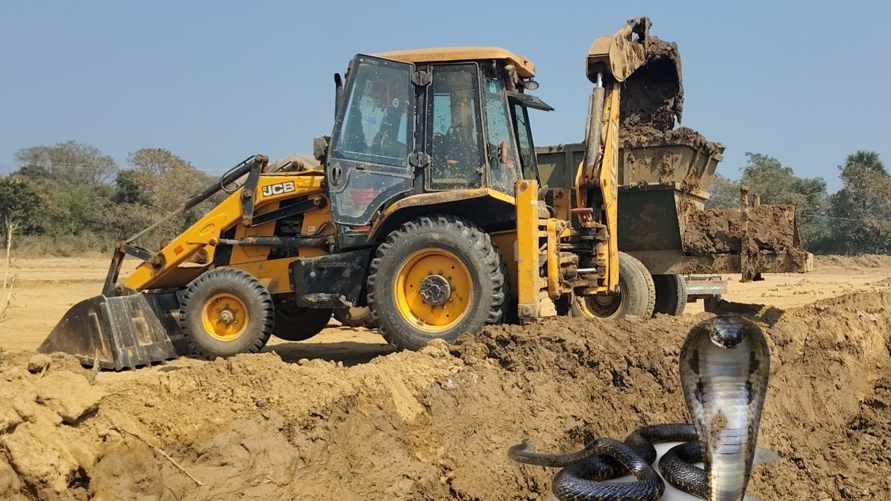 आज JCB से Eicher Tractor Trolley में JCB से मिट्टी लोडिंग किया जा रहा है // Today soil is being load